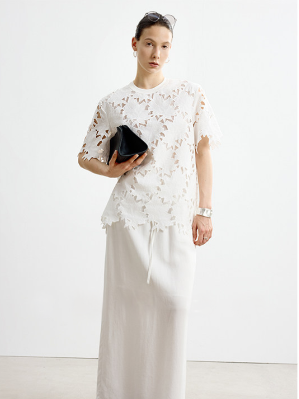 Floral Cutwork Lace Top