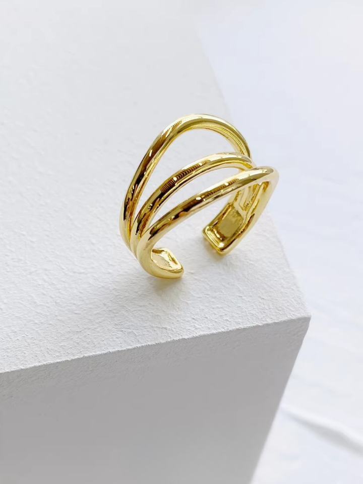 【EGO ACC】Fluid Triple Line Ring