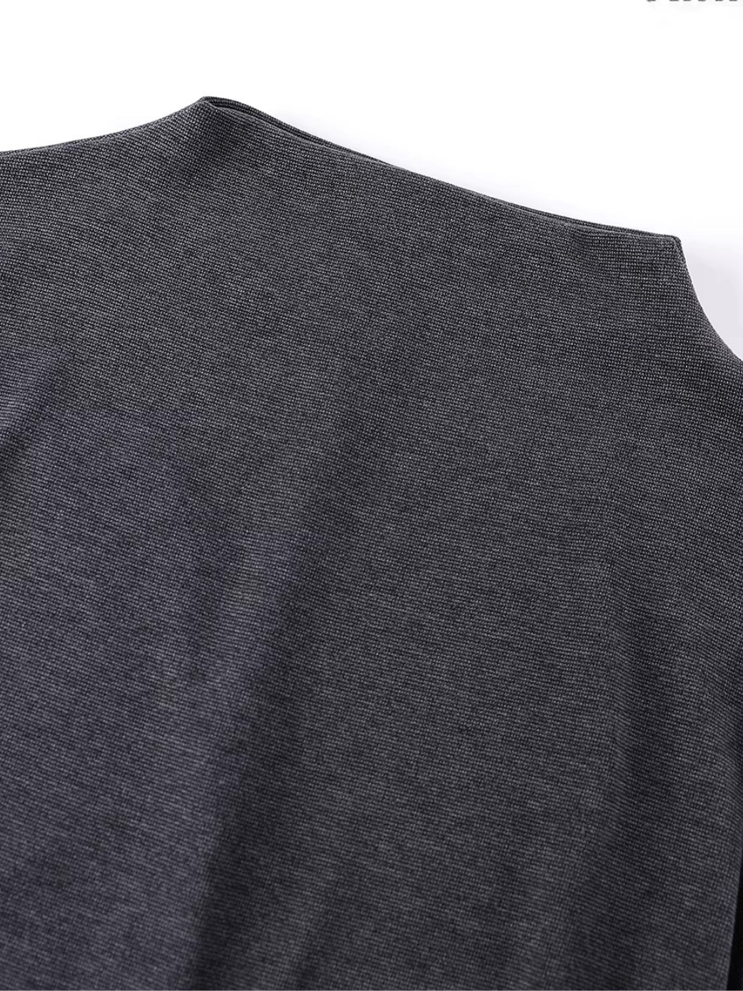Side Gather Mock Neck Top