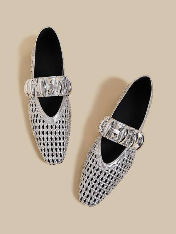 Ornament Mesh Flats（〜25.0cm）