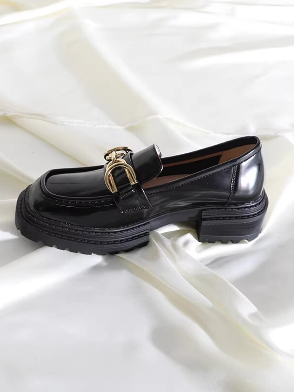 Gold Chain Chunky Loafers