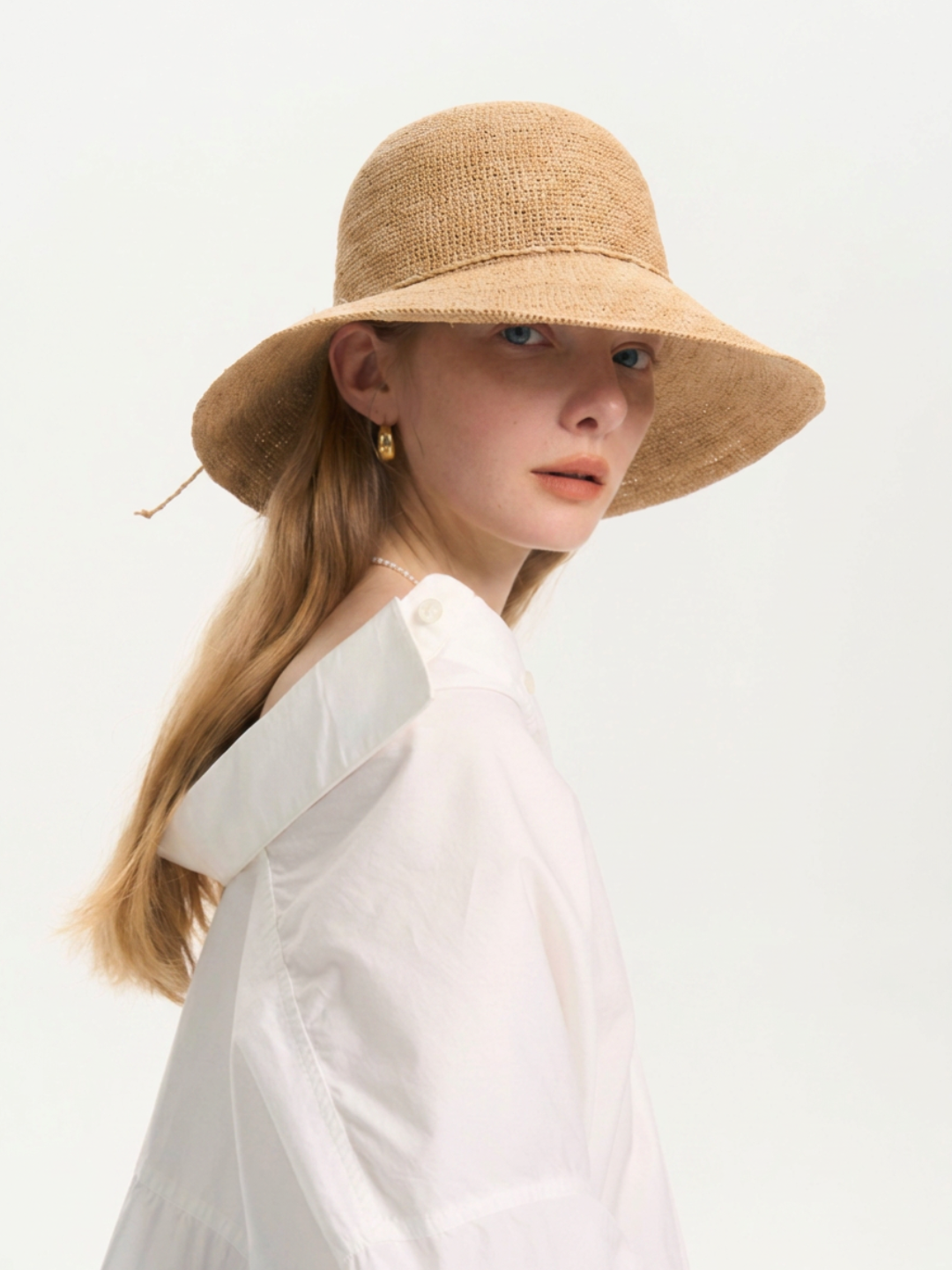 Natural Raffia Wide Brim Hat