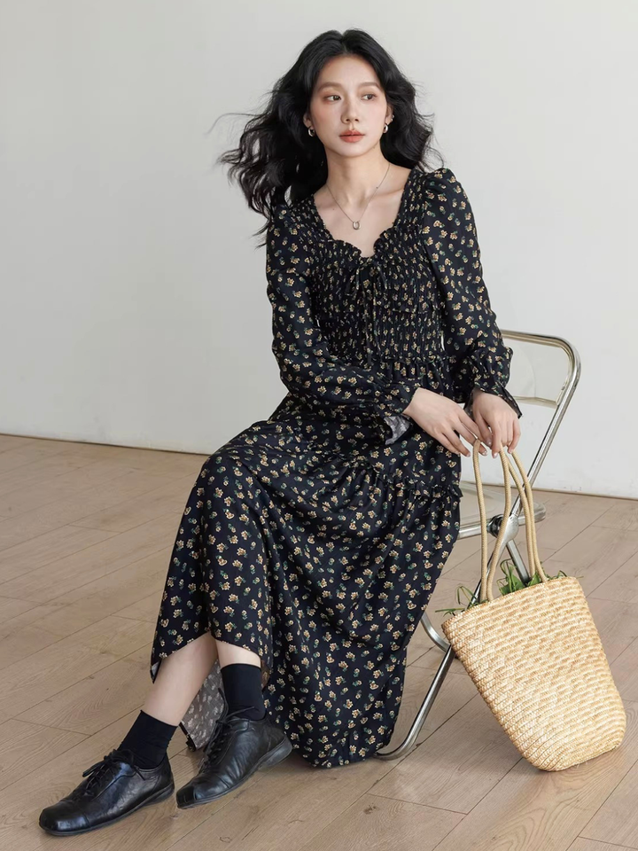 Floral Smocked Tiered Dress