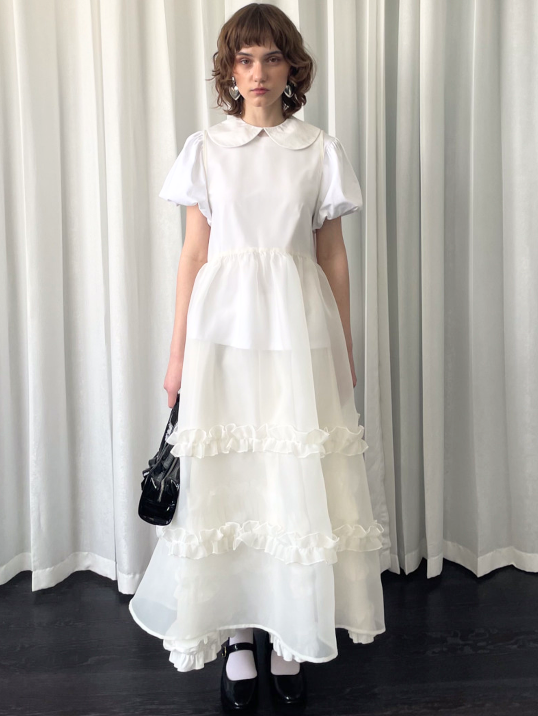 【Loose Smell】Sheer Frill Dress