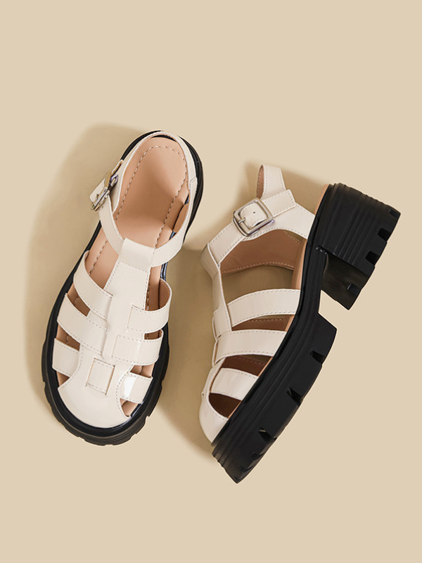 Patent Platform Ghurka Sandals（22.0cm〜）