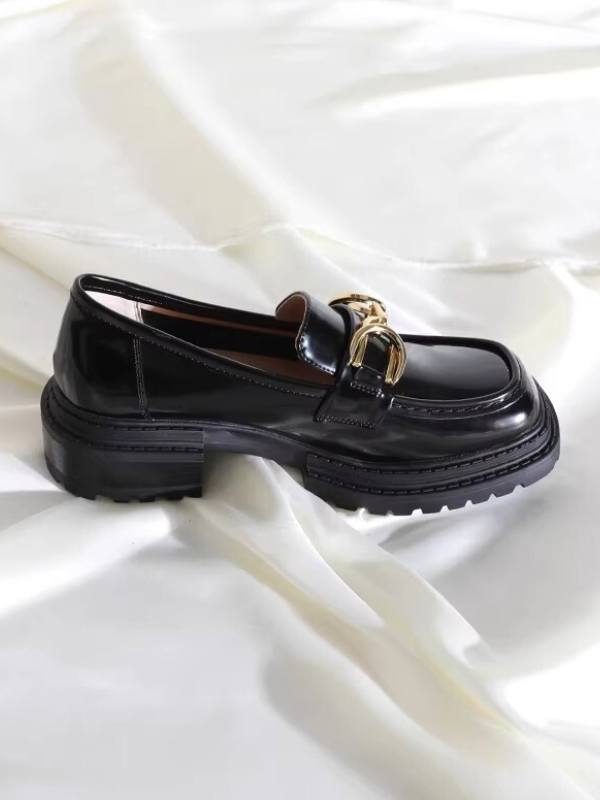 Gold Chain Chunky Loafers