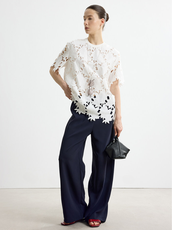 Floral Cutwork Lace Top