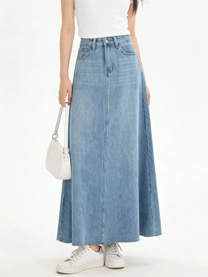 A-Line Denim Skirt