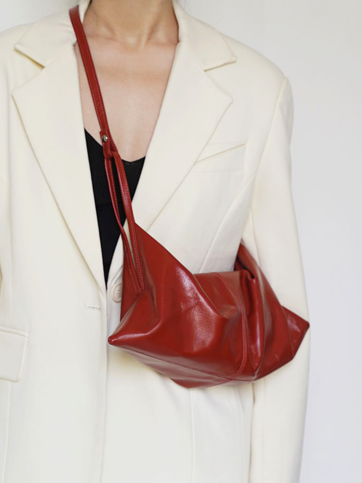 【PANLULUPAN】Sculptural Leather 2WAY Bag