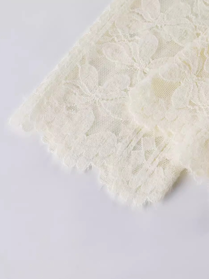 Sheer Lace Hooded Cardigan