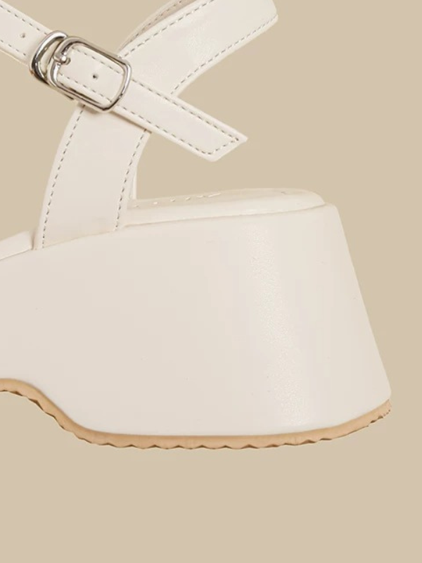 Pearl Accent Platform Sandals