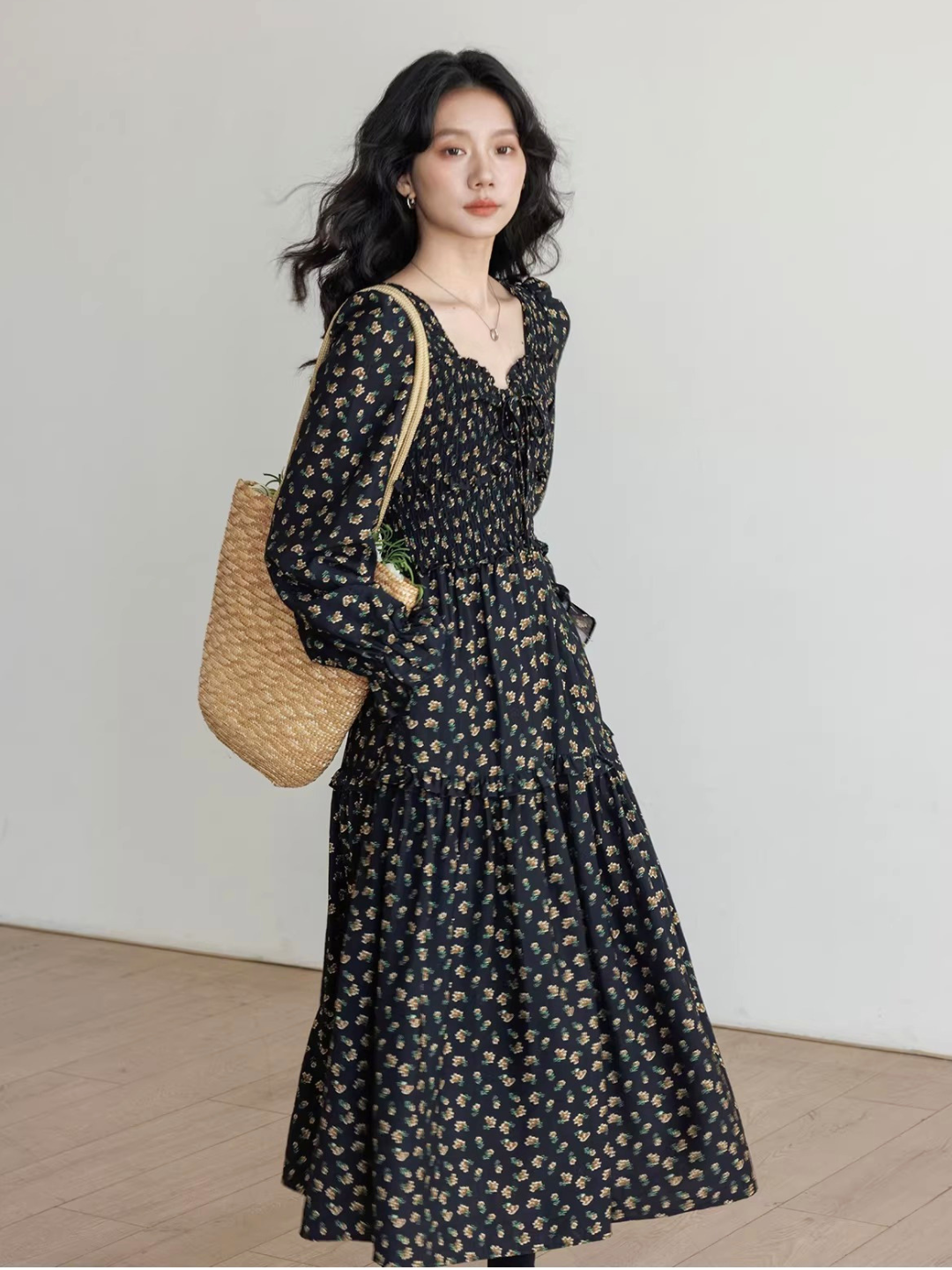 Floral Smocked Tiered Dress
