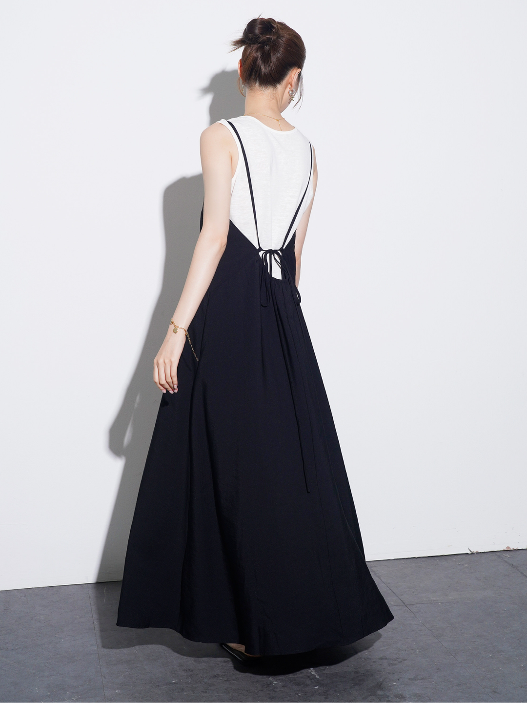 Open Back Cami Dress & Tank Top Set
