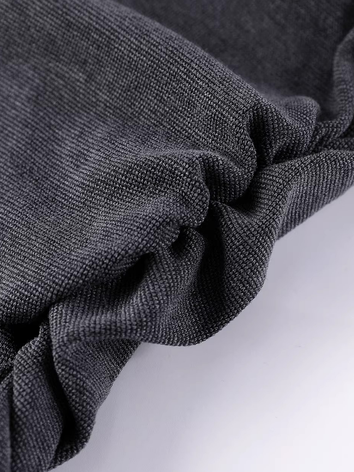 Side Gather Mock Neck Top
