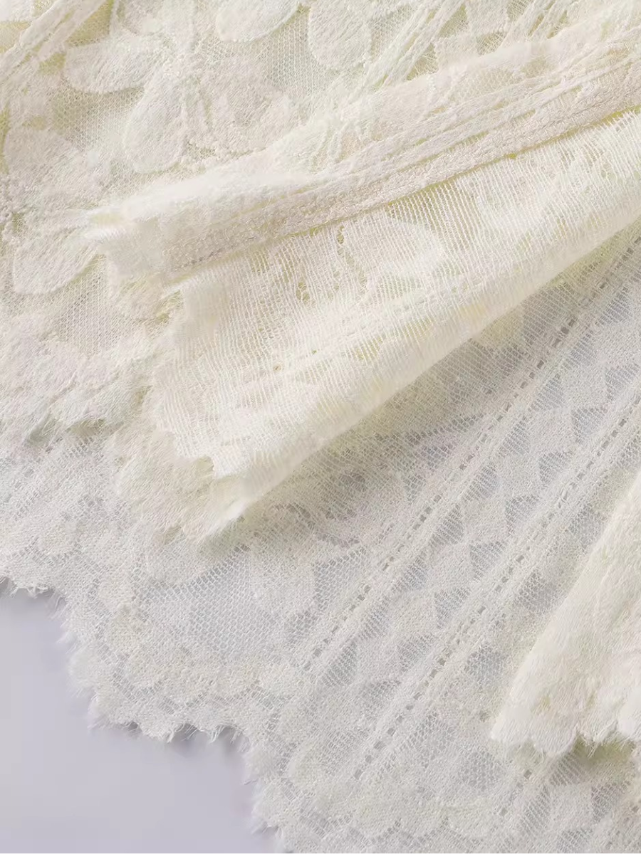 Sheer Lace Hooded Cardigan
