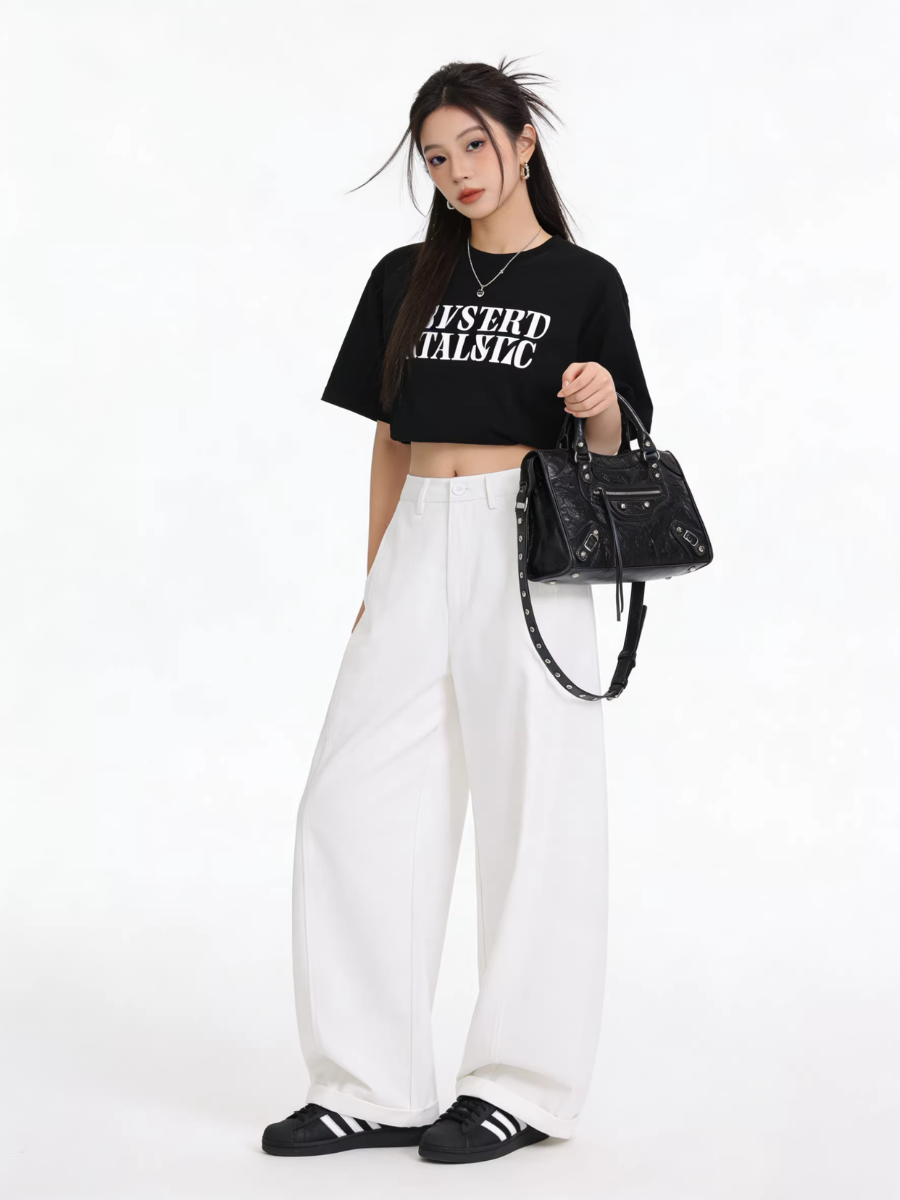 Front Seam Wide Pants