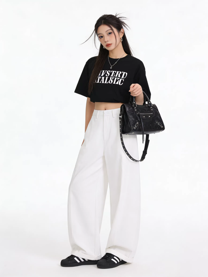 Front Seam Wide Pants