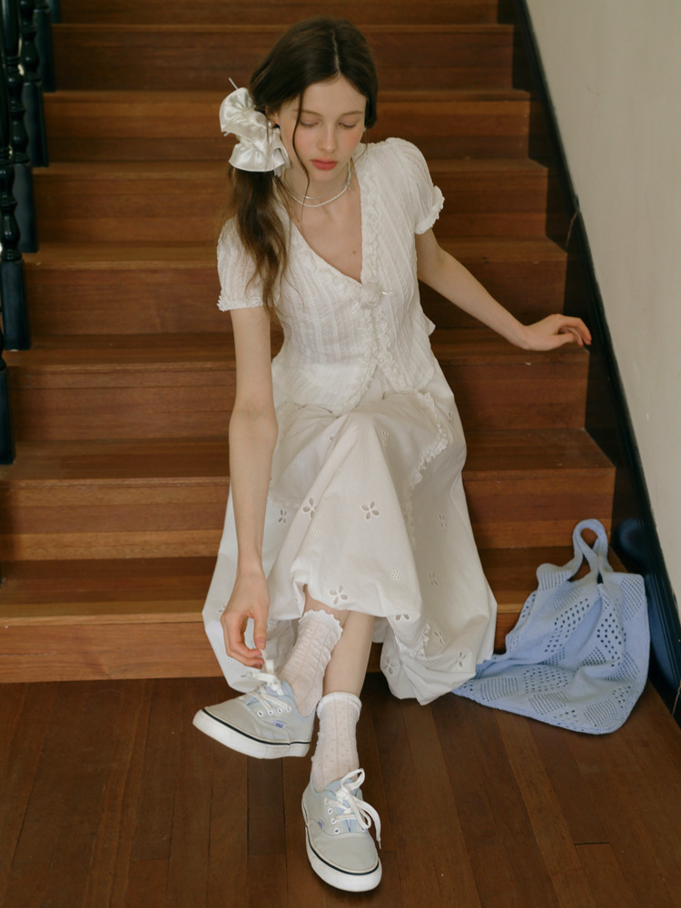 Rose Frill Top