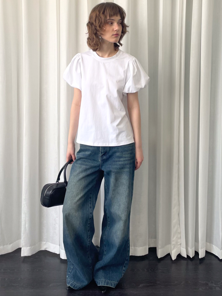 〈Pre Order〉【Loose Smell】Balloon Sleeve Design Tee