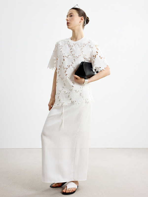 Floral Cutwork Lace Top