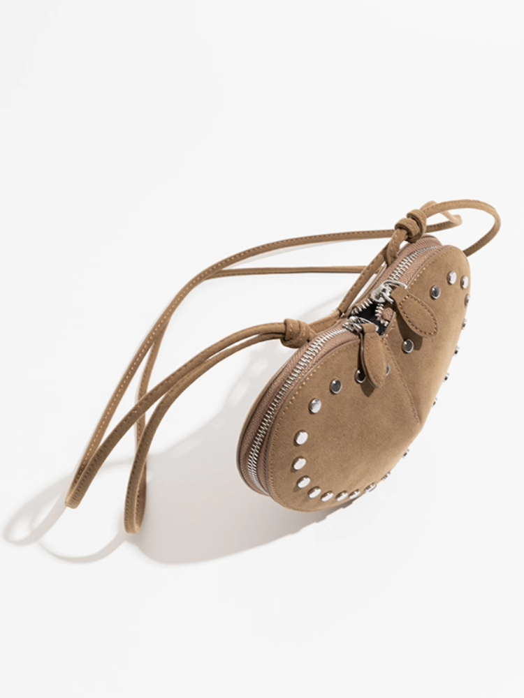 Studded Heart Mini Bag