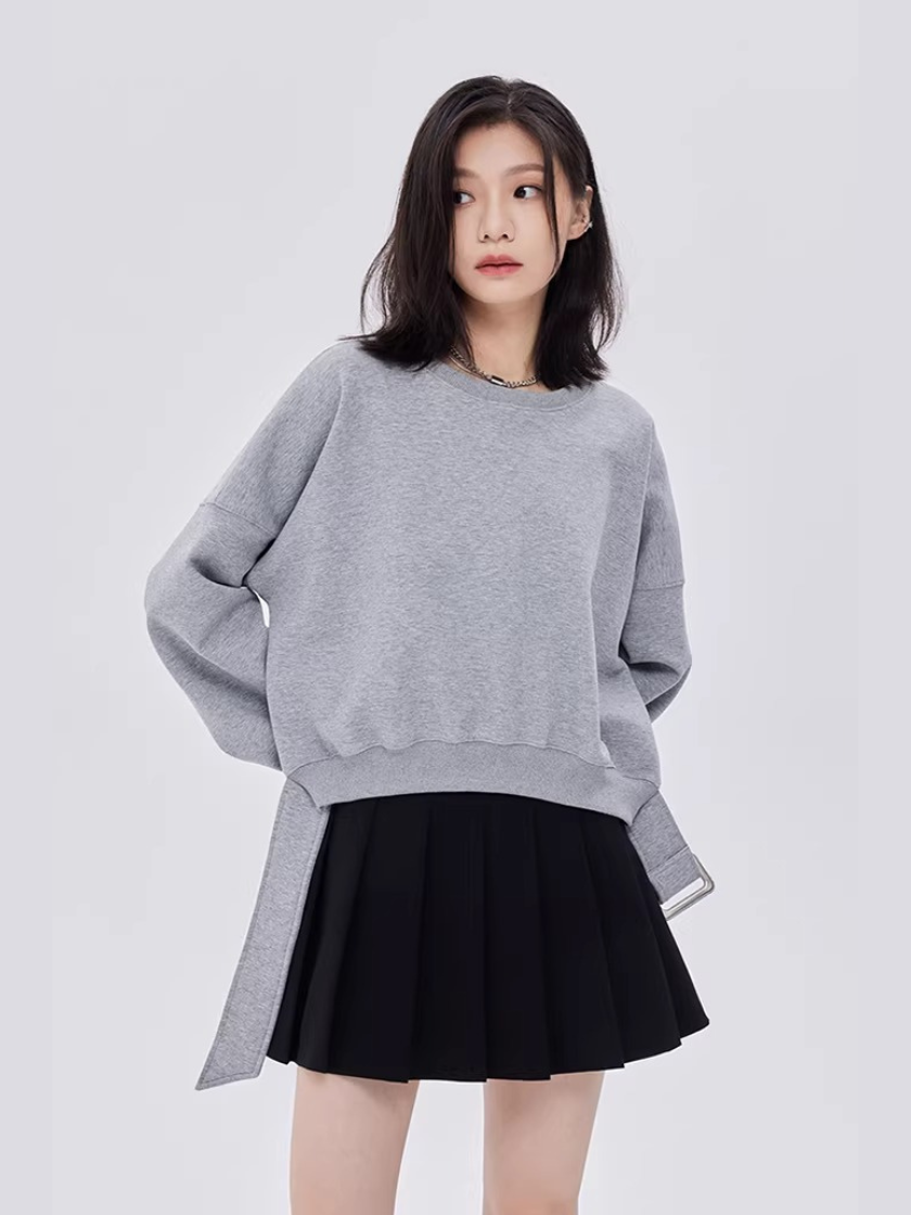 Waist Belt Sweatshirt