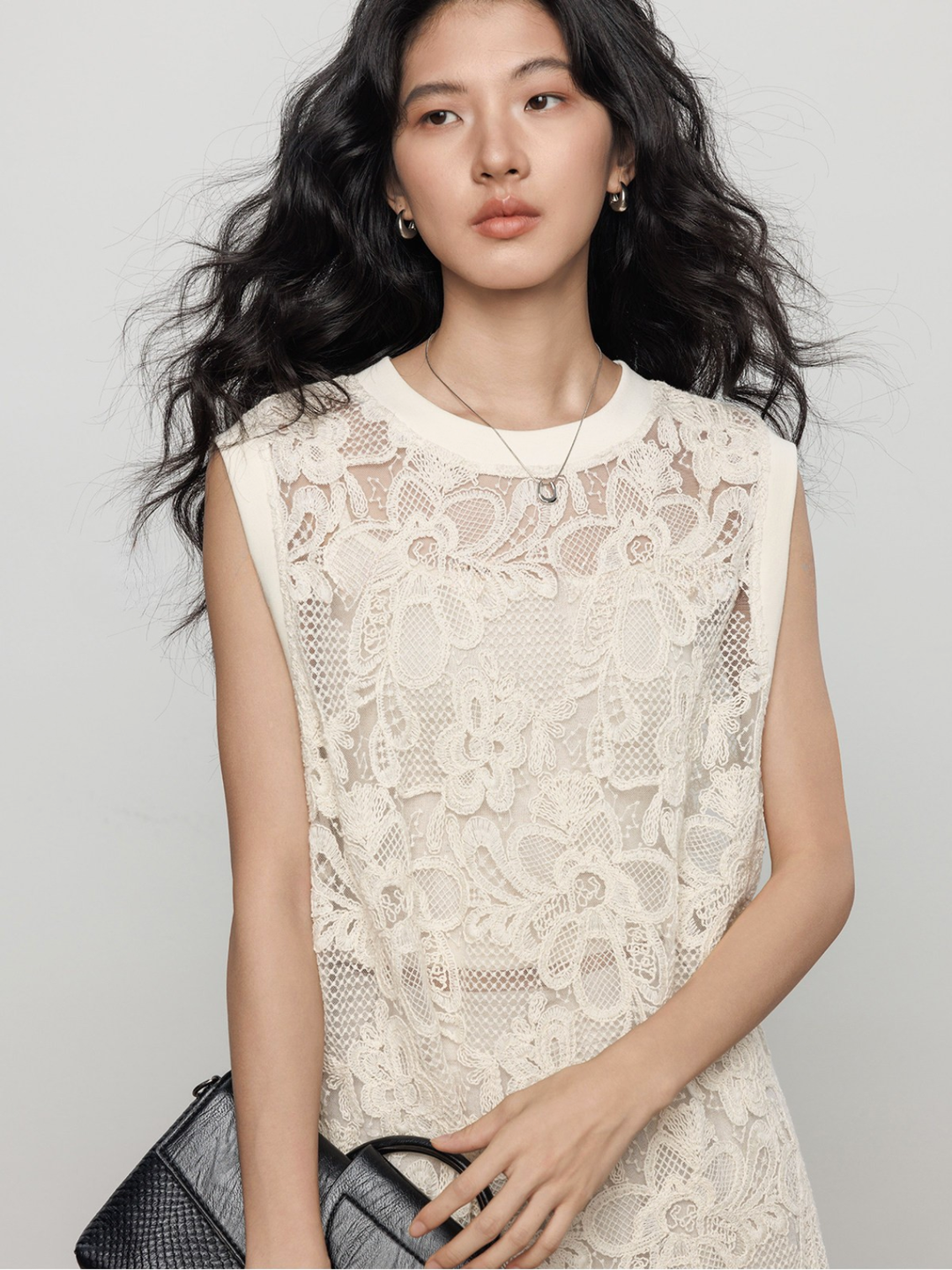 Floral Lace Layered Dress