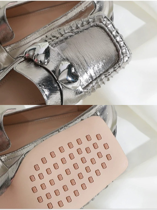 〈Pre Order〉Silver Heart Loafers