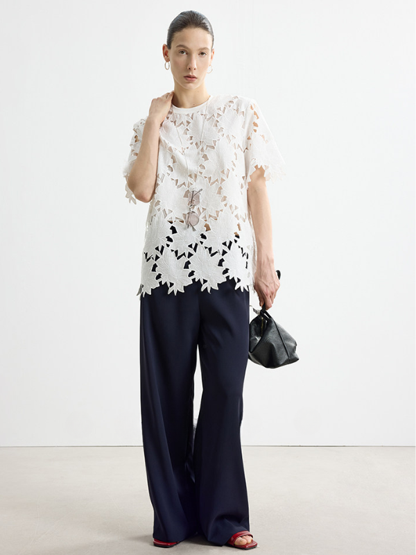 Floral Cutwork Lace Top