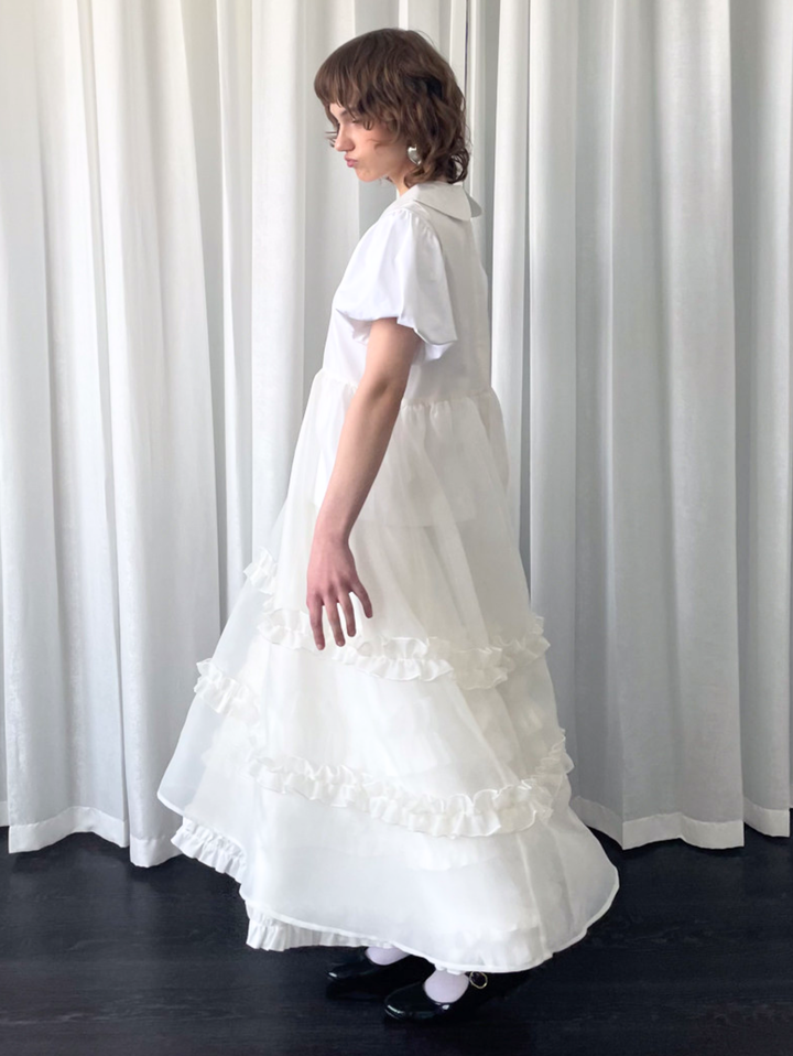 【Loose Smell】Sheer Frill Dress