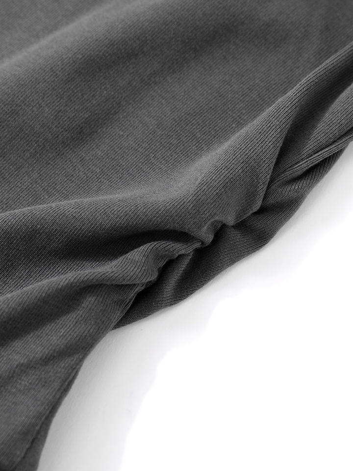 Draped Neck Flare Dress