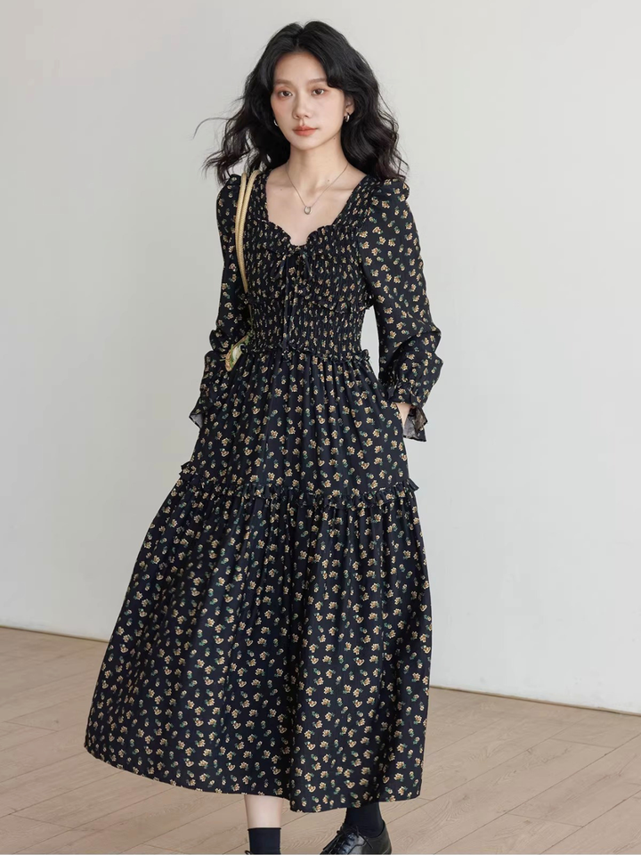 Floral Smocked Tiered Dress