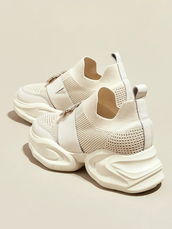 Ornament Buckle Slip-on Sneakers