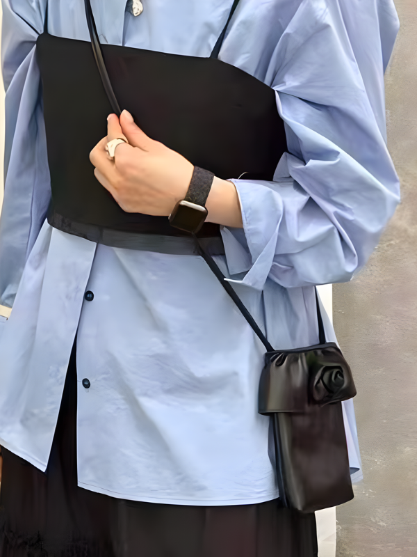 Rose Frill Mobile Shoulder Bag