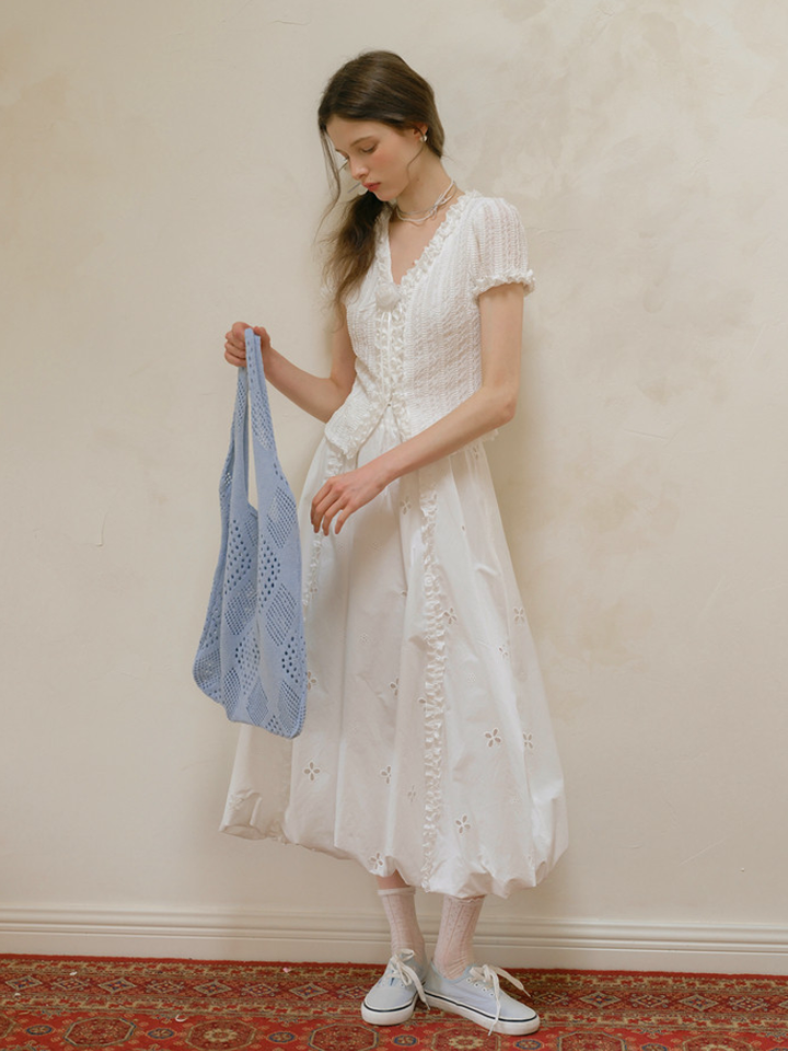 Rose Frill Top
