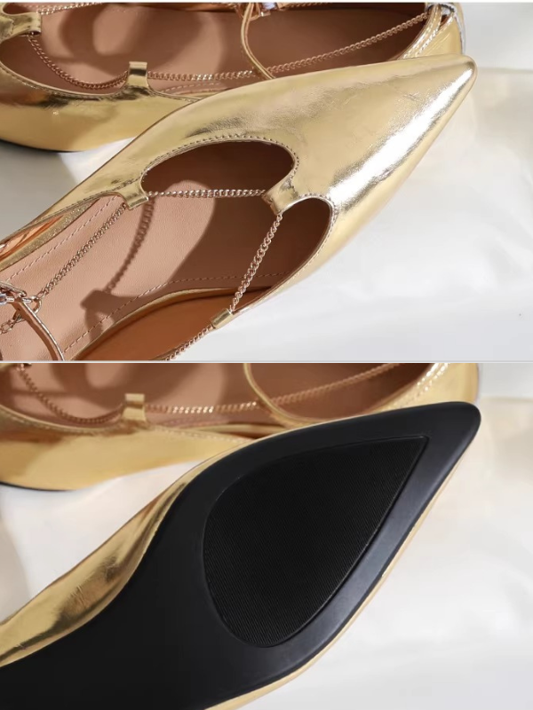 Modern Chain Pointed Flats