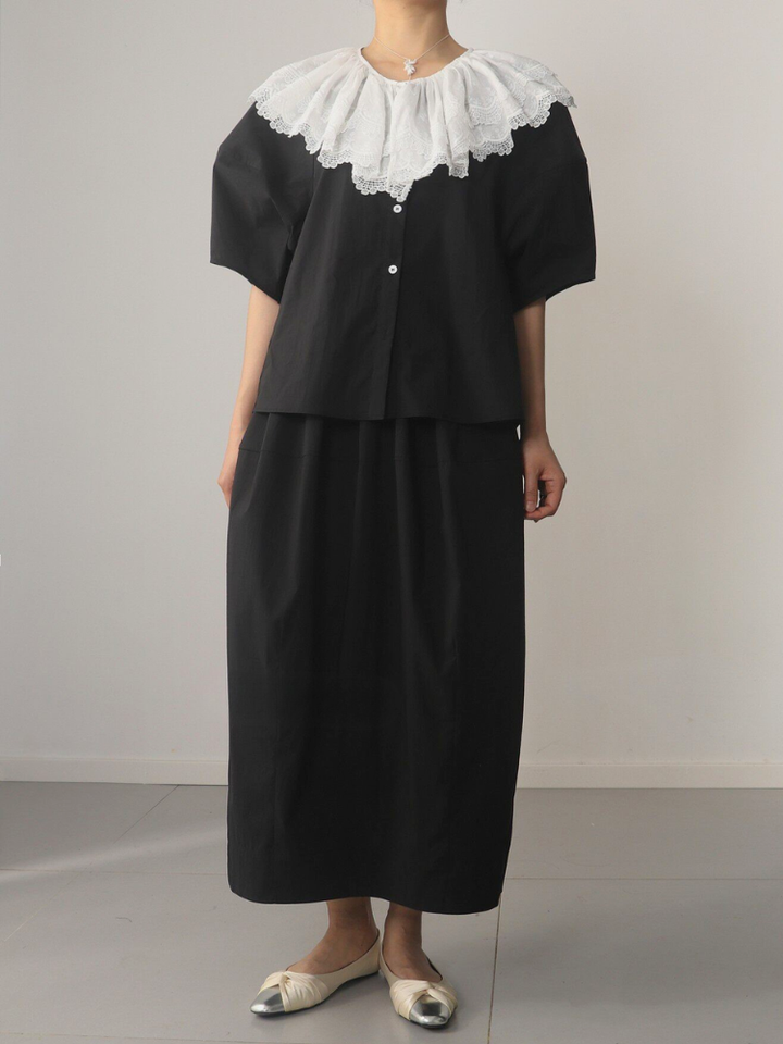 〈Pre Order〉Vintage Lace Collar Blouse