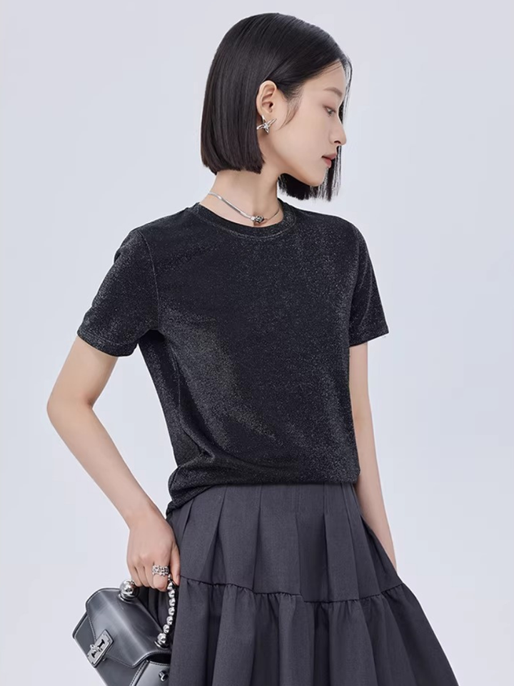 Shimmer Velvet T-Shirt