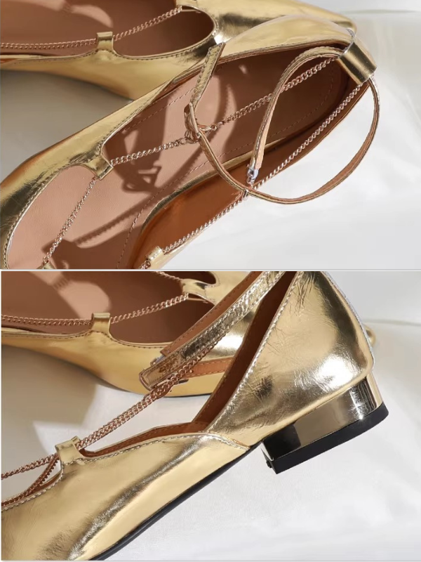 Modern Chain Pointed Flats