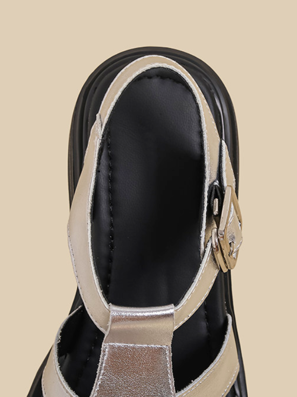 Patent Platform Ghurka Sandals（22.0cm〜）