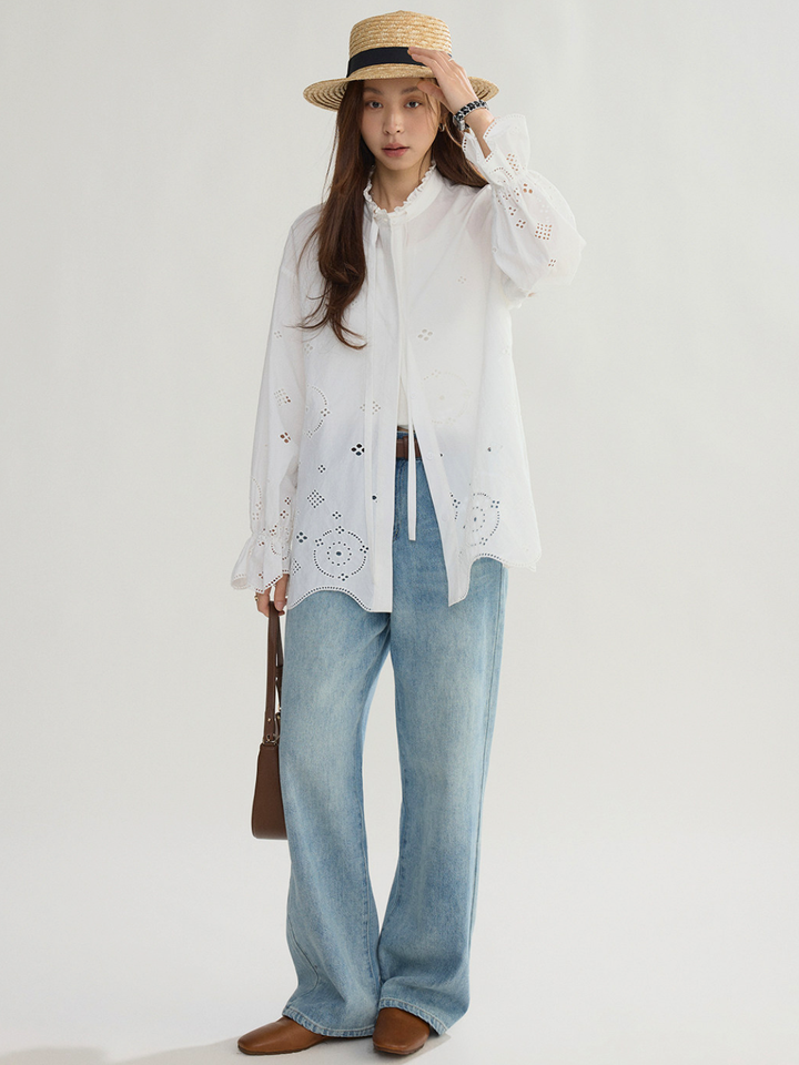 〈Pre Order〉Cutwork Embroidery Blouse