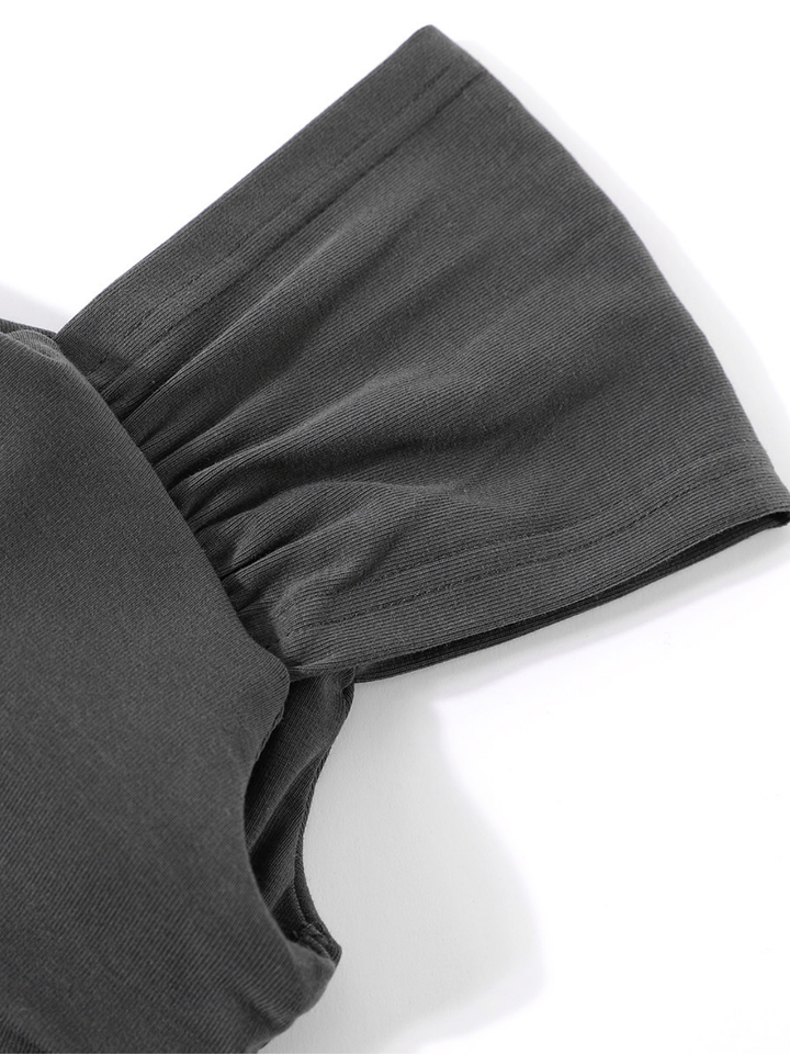 Draped Neck Flare Dress