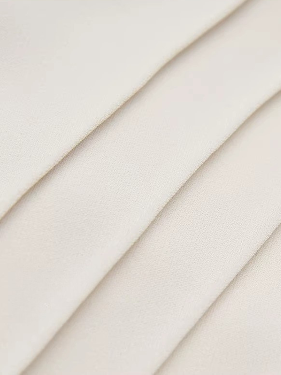 Pin Tuck Ruffle Blouse