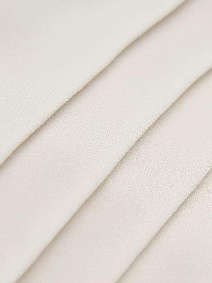 Pin Tuck Ruffle Blouse