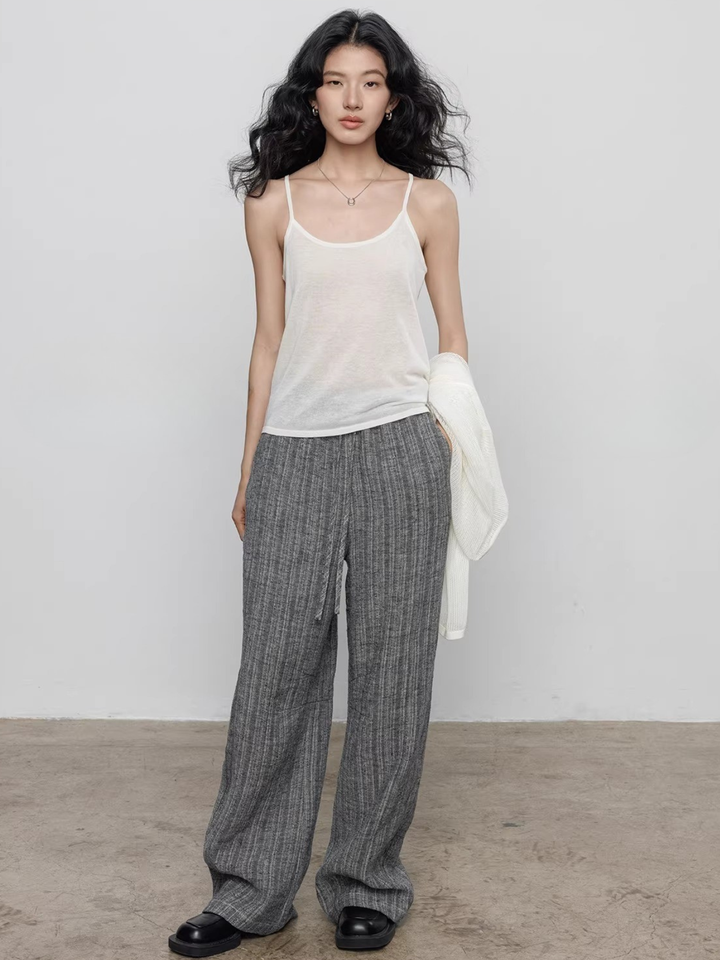 〈Pre order〉Back Cross Sheer Knit Set