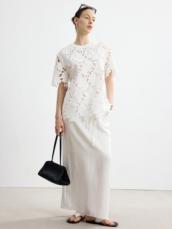 Floral Cutwork Lace Top