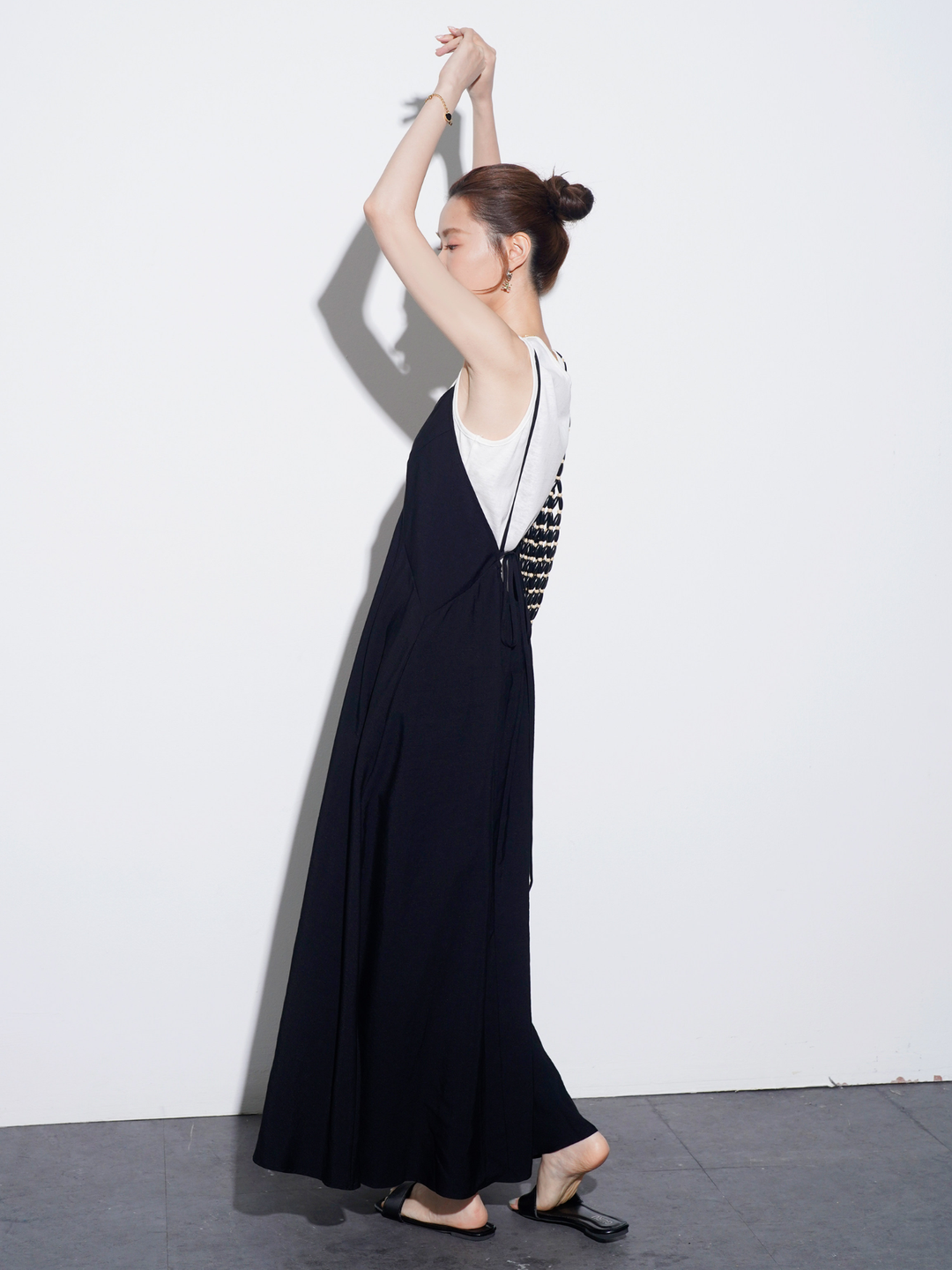 Open Back Cami Dress & Tank Top Set