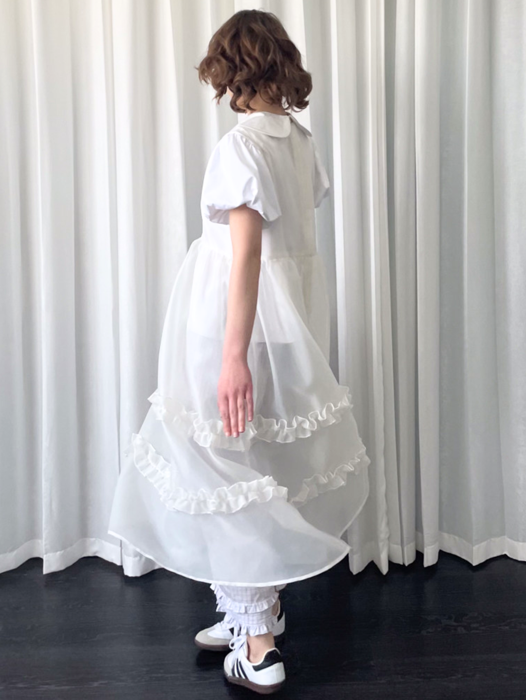 【Loose Smell】Sheer Frill Dress