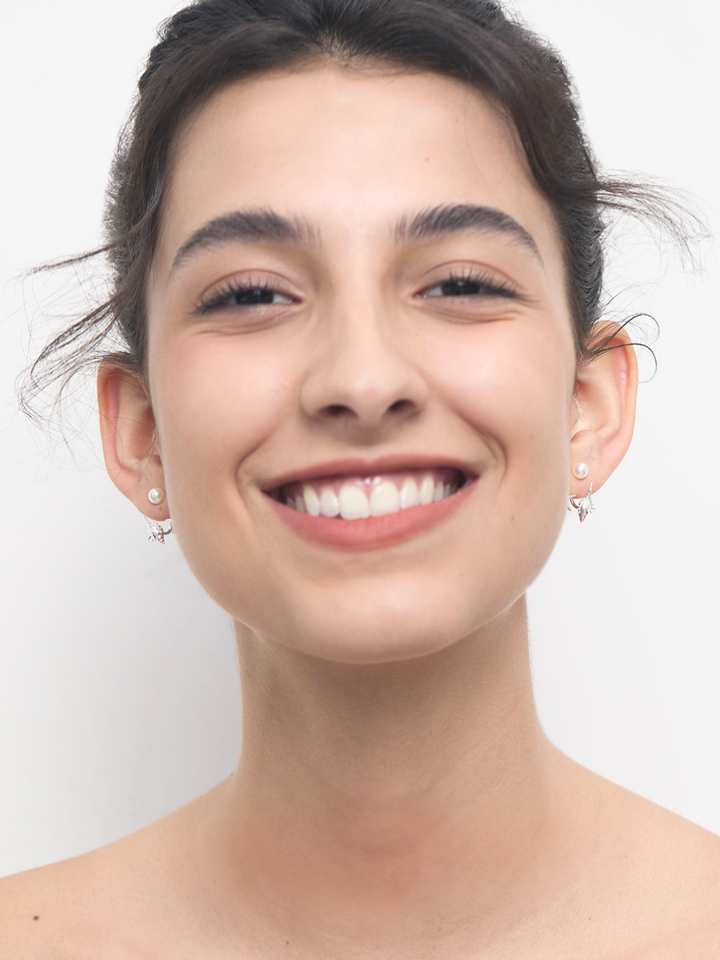 【EGO ACC】Starfish & Shell Pearl Earrings