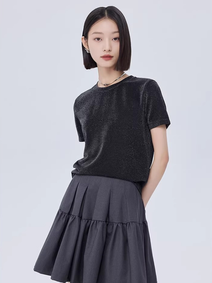 Shimmer Velvet T-Shirt
